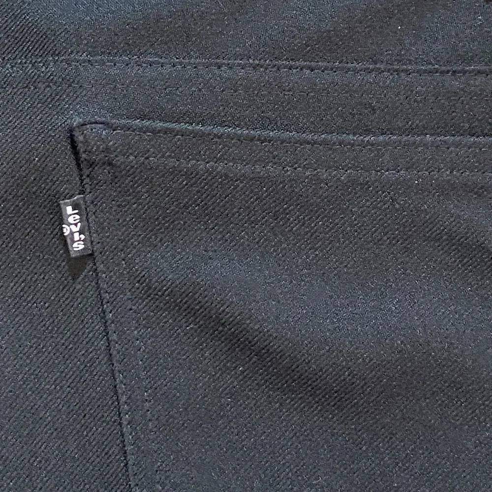 Levi's Black Pants Dress Men’s with Copped Button Size 40 Jeans